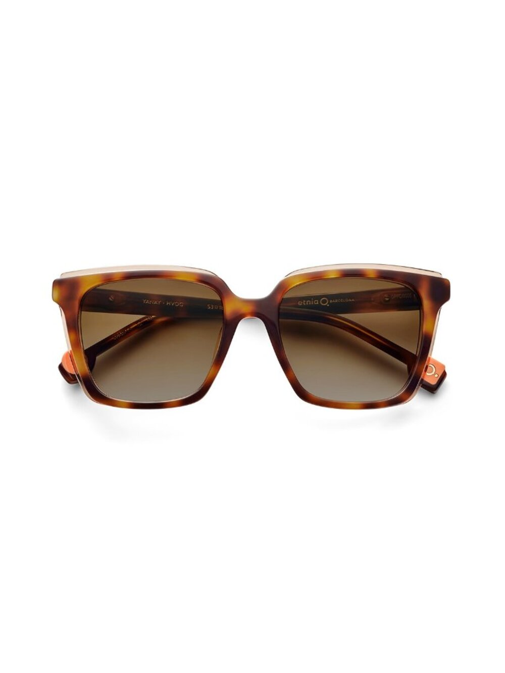 New Etnia Barcelona Women's Sunglasses Havana Acetate Frame YANAY HVOG 53